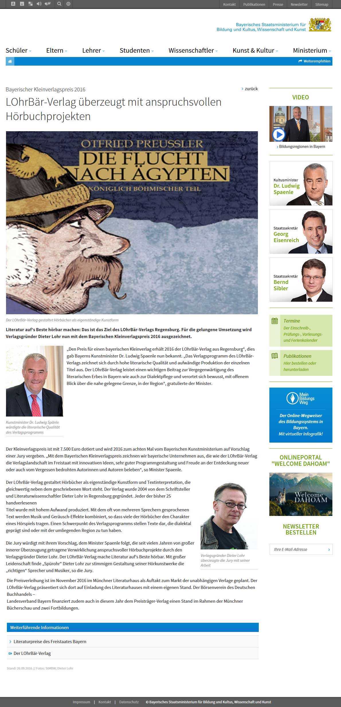 2016 Bayrischer Kleinverlagspreis